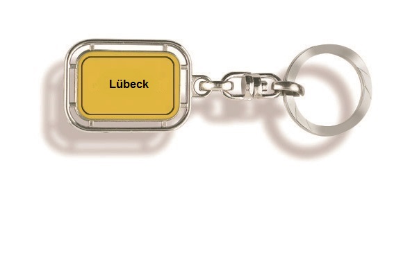 Werbeartikel: Orts Schlüsselanhänger=Lübeck Schlüsselanhänger,