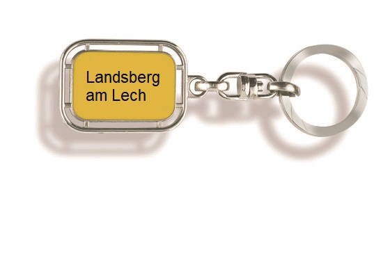 Werbeartikel: Schlüsselanhänger Landsberg am Lech Werbeartikel: Orts Schlüsselanhänger=Schlüsselanhänger Landsberg am Lech