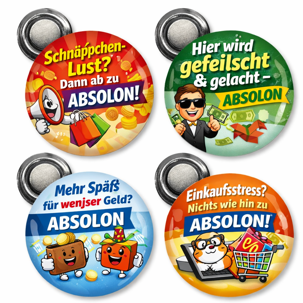 Werbeartikel: Namensschilder=Rundes Namensschilder � 30 mm