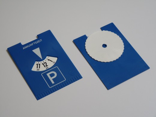 Werbeartikel: Auto Parkscheibe 100 GER, Werbeartikel: Auto Parkscheibe 100 GER,