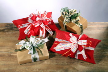 Werbeartikel: Schleifen Weihnachten, Werbeartikel: Dekorative Schleifen,=Schleifen Weihnachten,