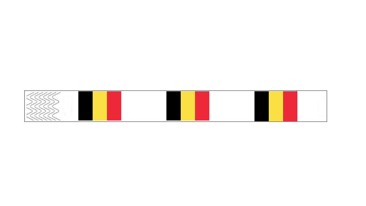 Werbeartikel: Kontrollarmbänder Belgien, Werbeartikel: Kontrollarmbänder Belgien,
