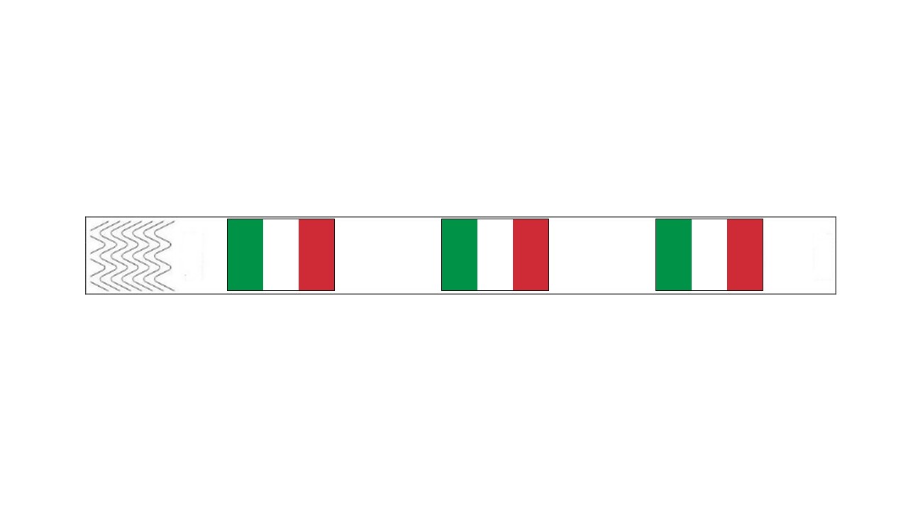 Werbeartikel: Kontrollarmbänder Italien, Werbeartikel: Kontrollarmbänder Länder,=Kontrollarmbänder Italien,