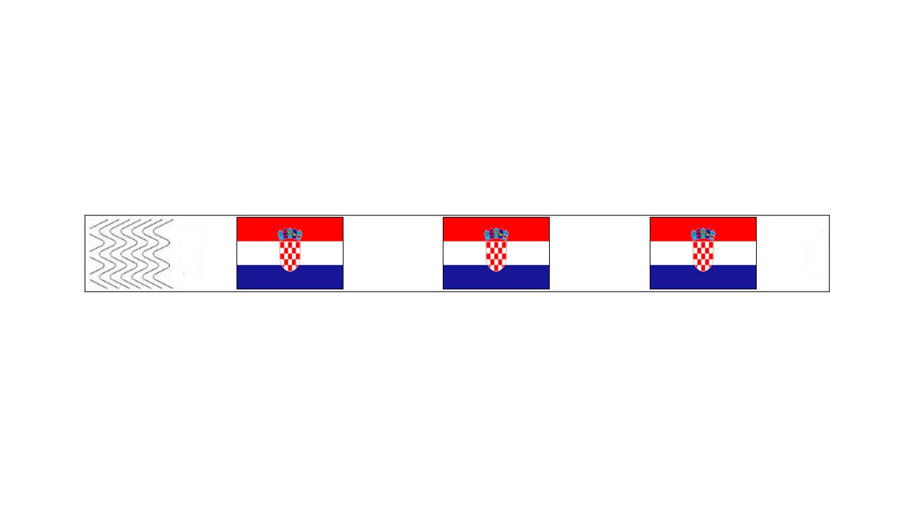 Werbeartikel: Armbänder Länder, Armbänder=Kontroll-armbänder Kroatien,