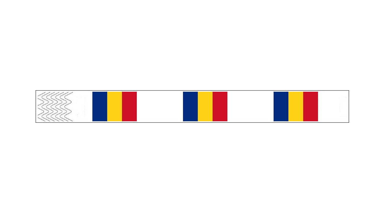 Werbeartikel: Kontroll-armbänder Rumänien, Werbeartikel: Armbänder Länder, Armbänder=Kontroll-armbänder Rumänien,