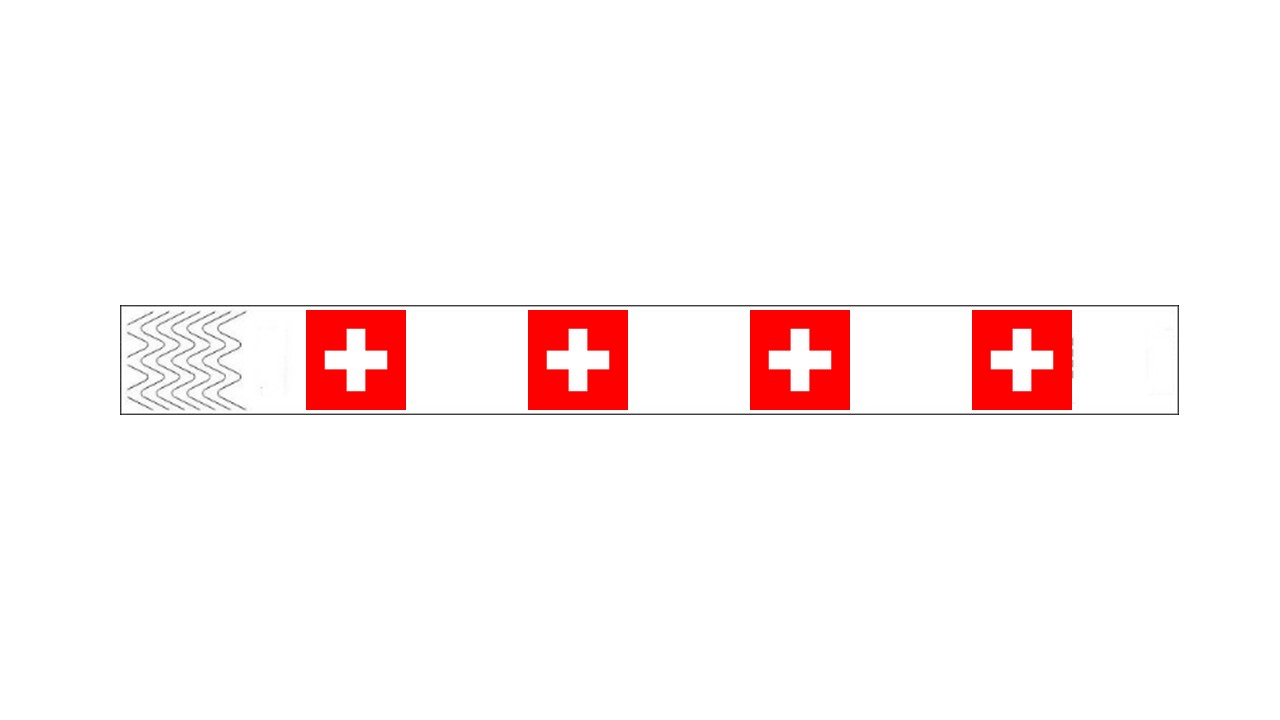 Werbeartikel: Armbänder Länder, Armbänder=Kontroll-armbänder Schweiz,